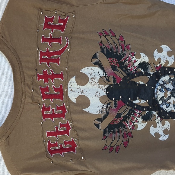 NWT Electric Shock Men's LTD Edition Short Sleeve T Biker Size Large - Picture 2 of 11